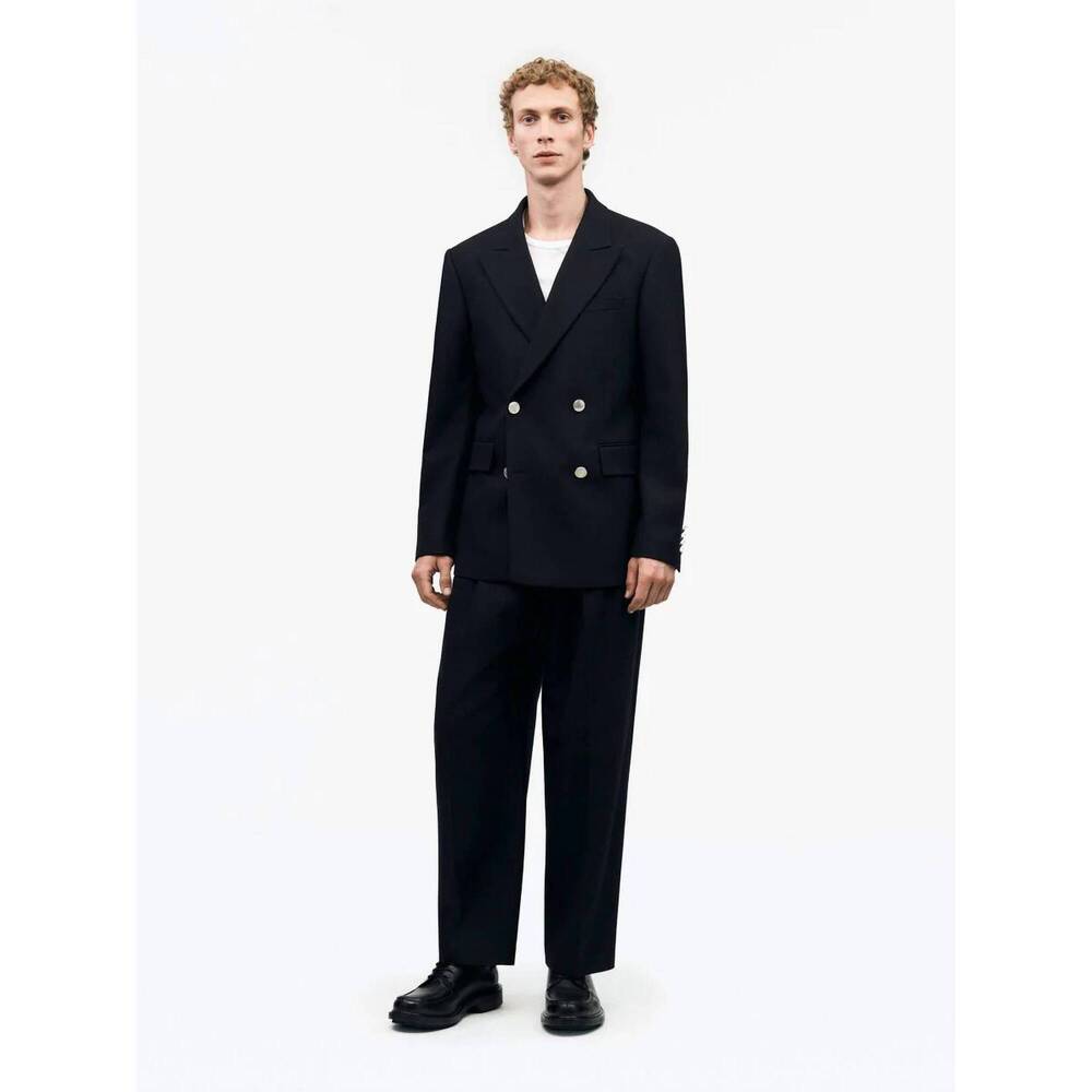 NEW TIGER OF SWEDEN 1903 double breast long sleeve blazer in dark ink